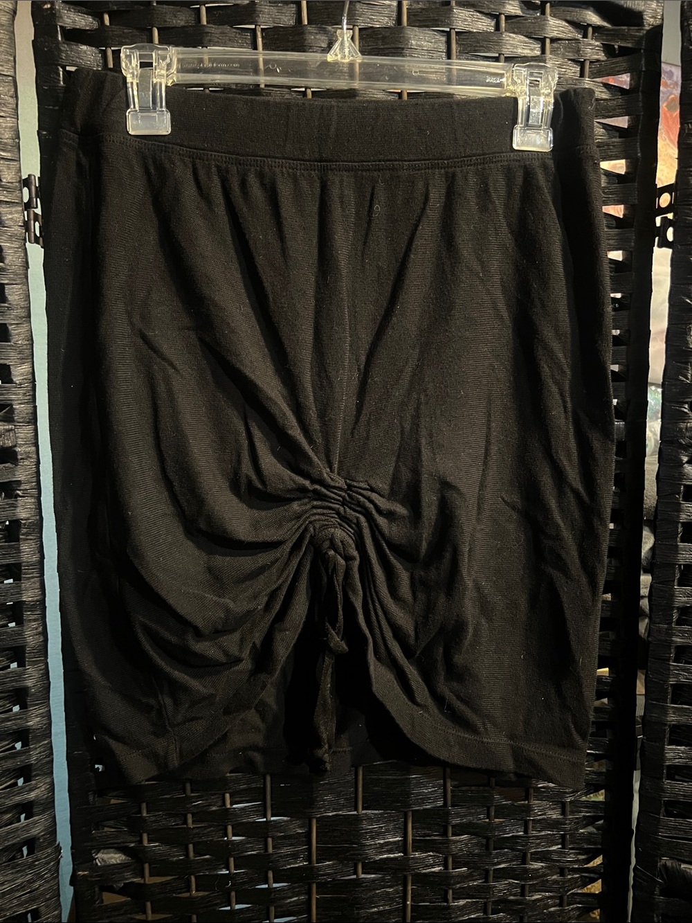 Wilt Black Ribbed Skirt size Small